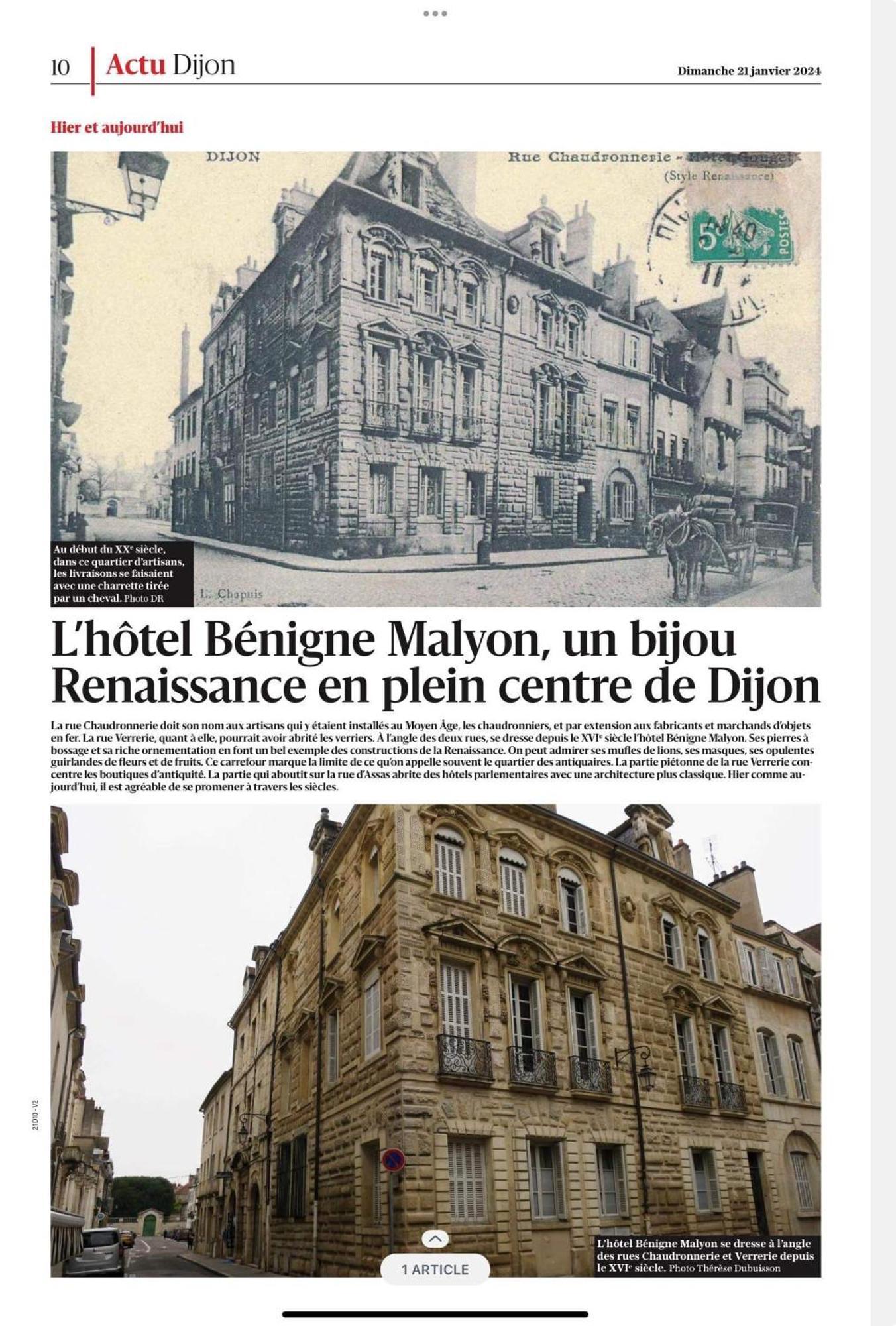 Ferienwohnung Benigne Malyon Dijon Exterior foto